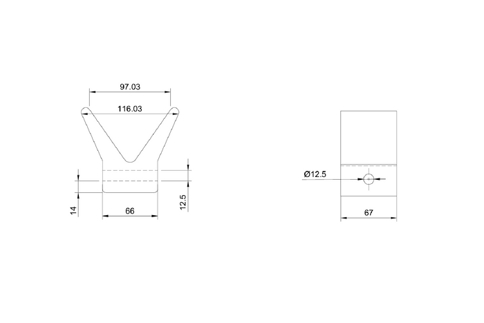 Para-lama de proa STEELPRESS RL-06A para reboque de barco