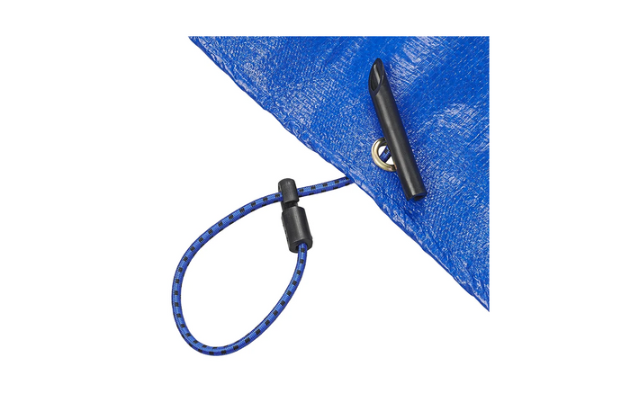 Conjunto de quatro clipes de lona ProPlus 342180, cordas flexíveis multifuncionais, 280 mm