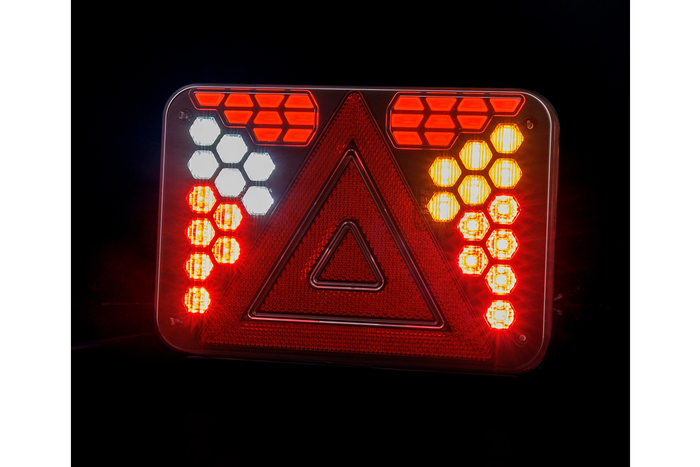 Luzes traseiras HORPOL LZD 3215+3216, cabo de 2m, 7 funções, esquerda + direita