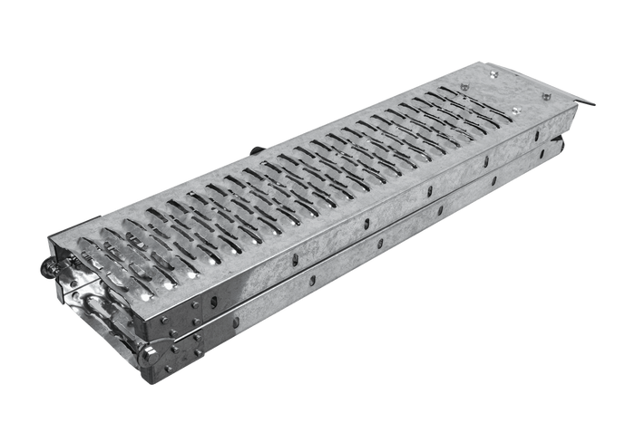 Rampa dobrável de aço UNITRAILER ALR004B para reboque, 190 cm, 200 kg