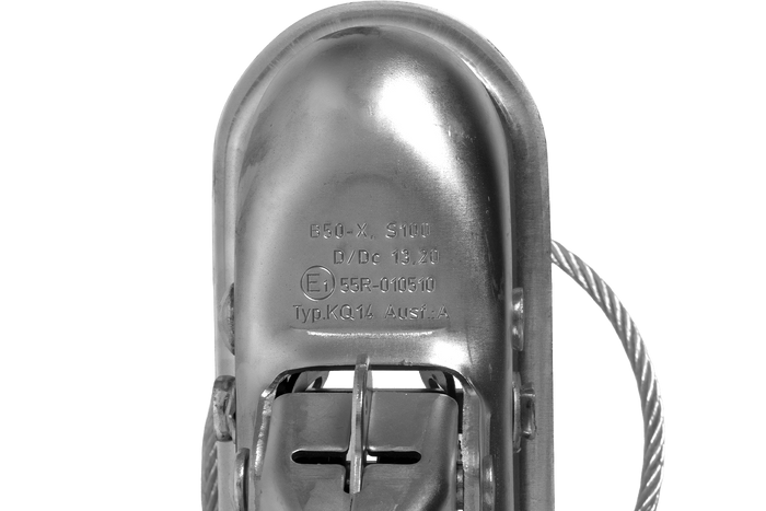 Engate de bola KNOTT KQ14-A+KZE7.5 para reboque de 750 kg com barra de tração tipo V