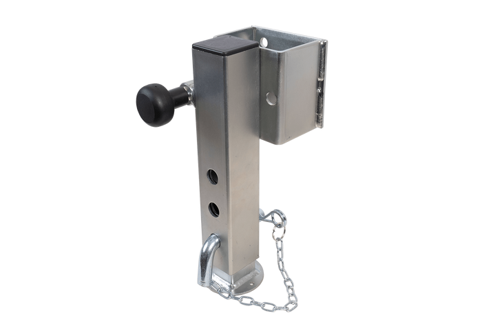 Suporte de manivela extensível UNITRAILER JL1 para reboque plataforma de 1500 kg, 346-576 mm