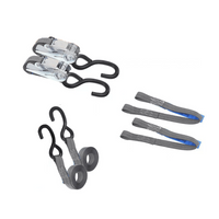Conjunto de duas correias de transporte HILLS 3m/25mm/1t com tensor e dois cintos de 0,45m para fixação da motocicleta