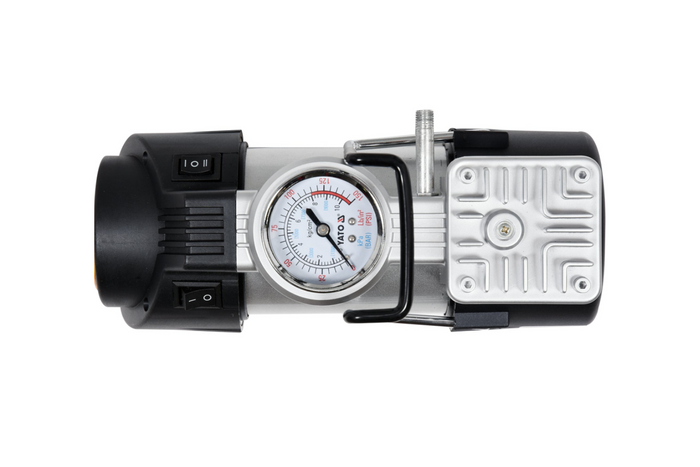 Compressor de ar automotivo YATO YT-73460 com lâmpada LED 12V 180W