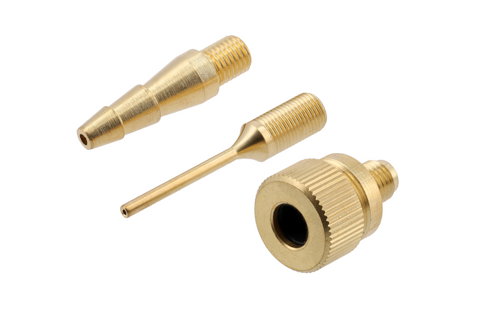 Conjunto pneumático YATO YT-23780 para inflar pneus, bolas e colchões, 6 peças
