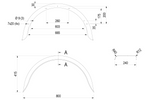 Guarda-lamas para reboque 15-16" DE HAAN HR 2480 arco de roda 800/240mm