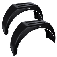 Conjunto de dois guarda-lamas para reboque DOMAR DK3110 14-17", cavas das rodas planas 880/280mm