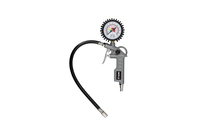 Conjunto pneumático YATO YT-23780 para inflar pneus, bolas e colchões, 6 peças