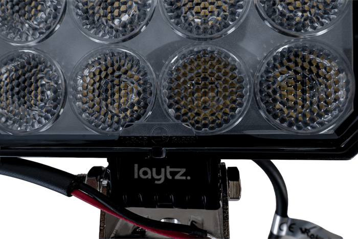 Refletor retangular para lâmpada de trabalho LED LAYTZ LY7302 com 32 LEDs e 3200 lm
