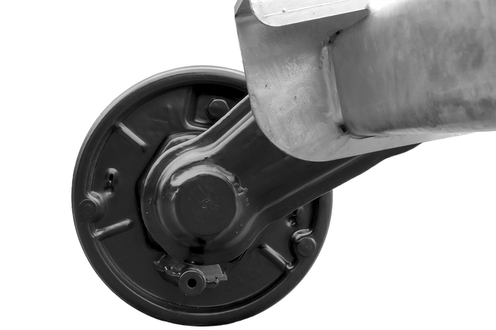 Eixo com freio KNOTT P11359.014 VGB13 para reboque de barco, 1350 kg, 1500 mm, 2000 mm, 5x112