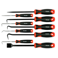 Conjunto de ganchos YATO YT-08426 com cabo, 8 ganchos e raspador de vedação.