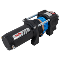 Guincho elétrico para reboque RUNVA EWP3500A 12V 1588kg com cabo de 12,8m