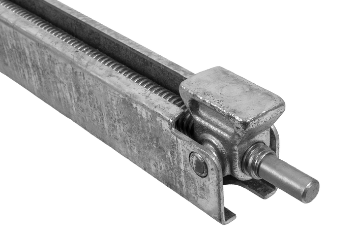 Suporte de canto extensível KNOTT 6X1197.007 para reboque de 1100 kg e 498 mm