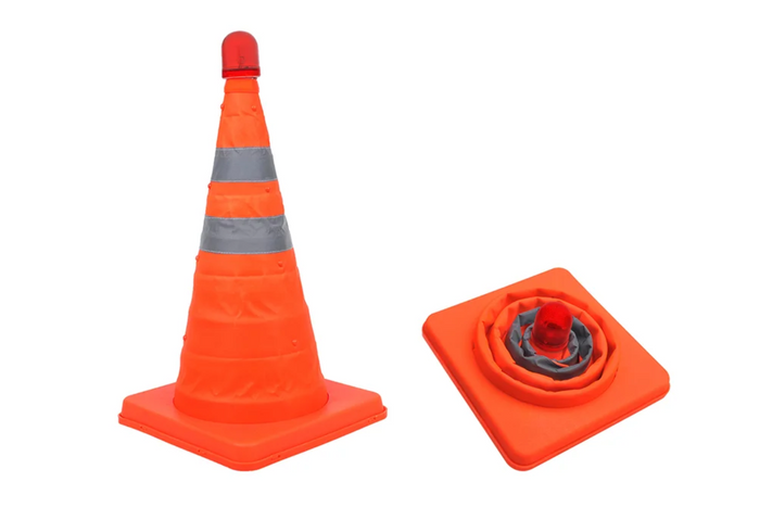 Cone de trânsito LED ProPlus 540319, cone de advertência dobrável, 41 cm