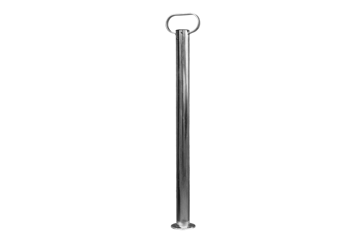 Suporte fixo UNITRAILER para reboque plataforma de 150 kg, 48 mm x 755 mm