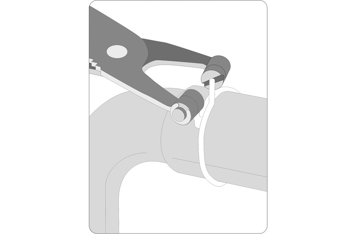 Alicate reto para grampos de expansão YATO YT-0650