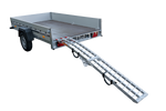 Rampa dobrável de alumínio UNITRIALER ALR002 para reboque, 221 cm, 340 kg, com cinta.
