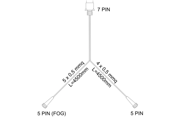 Lanternas traseiras de LED ASPÖCK MULTILED IV + chicote ASPÖCK de 4,5 m e 7 pinos