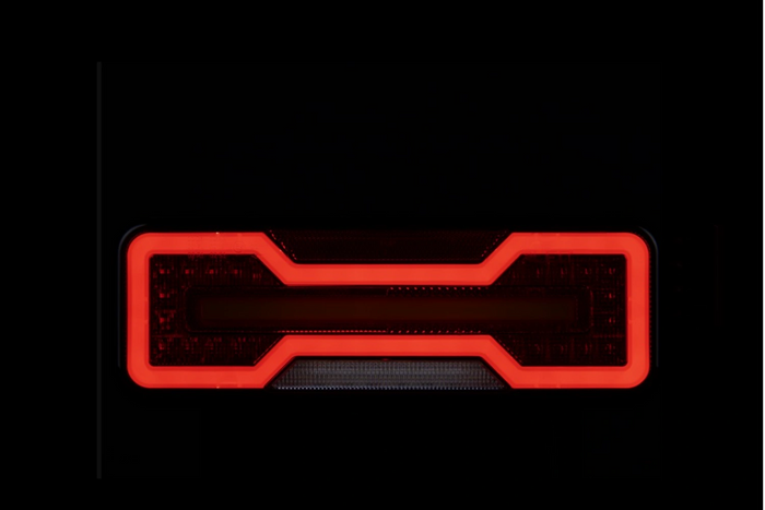 Luzes traseiras TruckLED L1871+L1872 LED NEON DYNAMIC, cabo de 0,35 m, 6 funções, esquerda + direita
