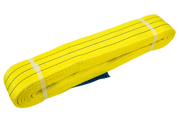 Cinta de elevação HEFFA para guindaste, 6m/90mm/3t com laços