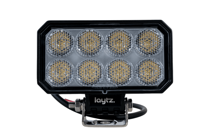 Refletor retangular para lâmpada de trabalho LED LAYTZ LY7302 com 32 LEDs e 3200 lm