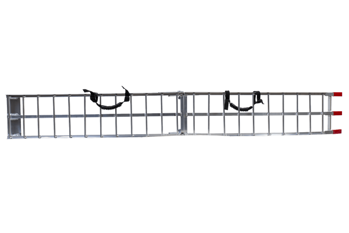 Rampa dobrável de alumínio UNITRIALER ALR002 para reboque, 221 cm, 340 kg, com cinta.