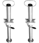 Conjunto de dois suportes fixos com grampos UNITRAILER 300kg 48mm 600mm