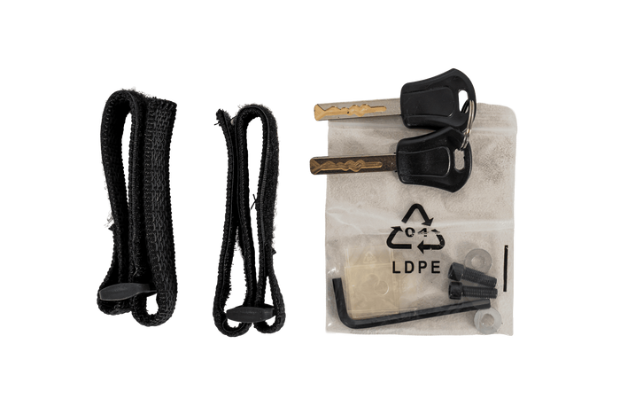 Cadeado dobrável para bicicleta de 85 cm com alça PROFEX 81640